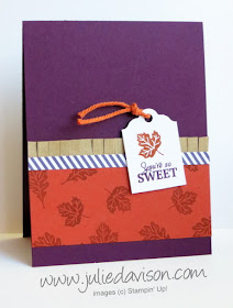 September 2015 Paper Pumpkin Wickedly Sweet Treat: alternative card idea #paperpumpkin #stampinup www.juliedavison.com