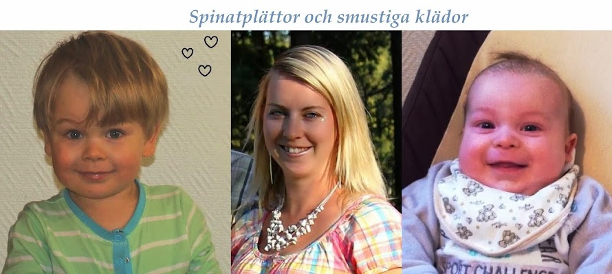  ♥ Spinatplättor och smustiga klädor  ♥