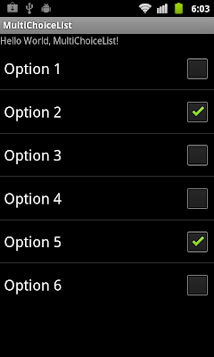 含多項選擇(multiple choice)的列表視圖(ListView) 含多項選擇(multiple choice)的列表視圖(ListView)