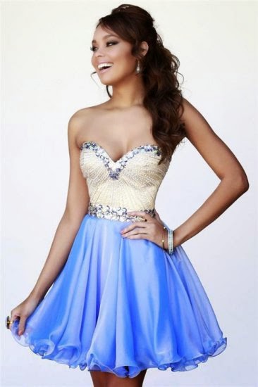 periwinkle hoco dress