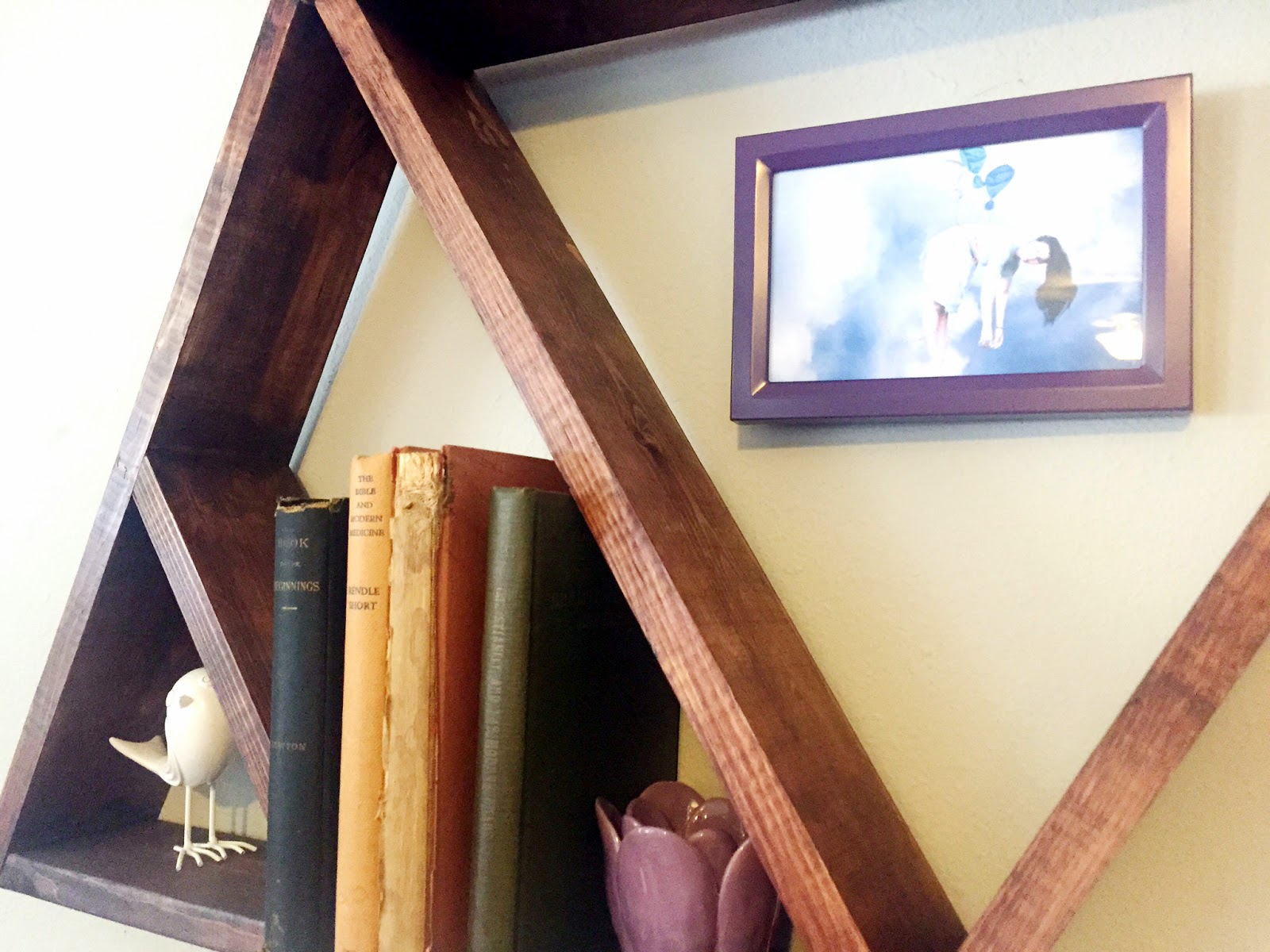 The Frierson Family DIY Triangle Wood Shelves