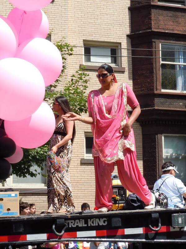 Vancouver Pride Parade Indian dancer
