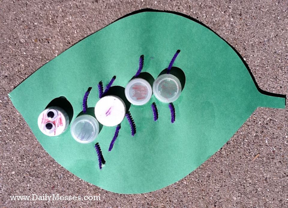 Daily Messes Caterpillar Craft