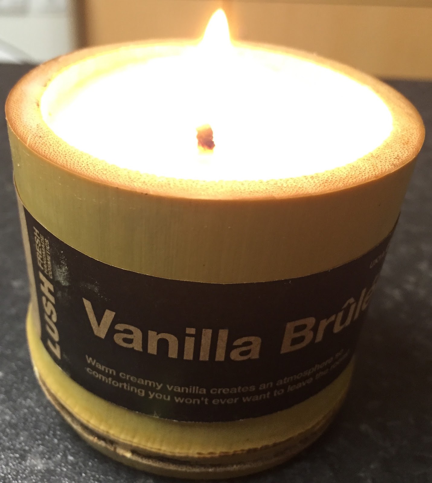 All Things Lush UK Vanilla Brûlée Candle