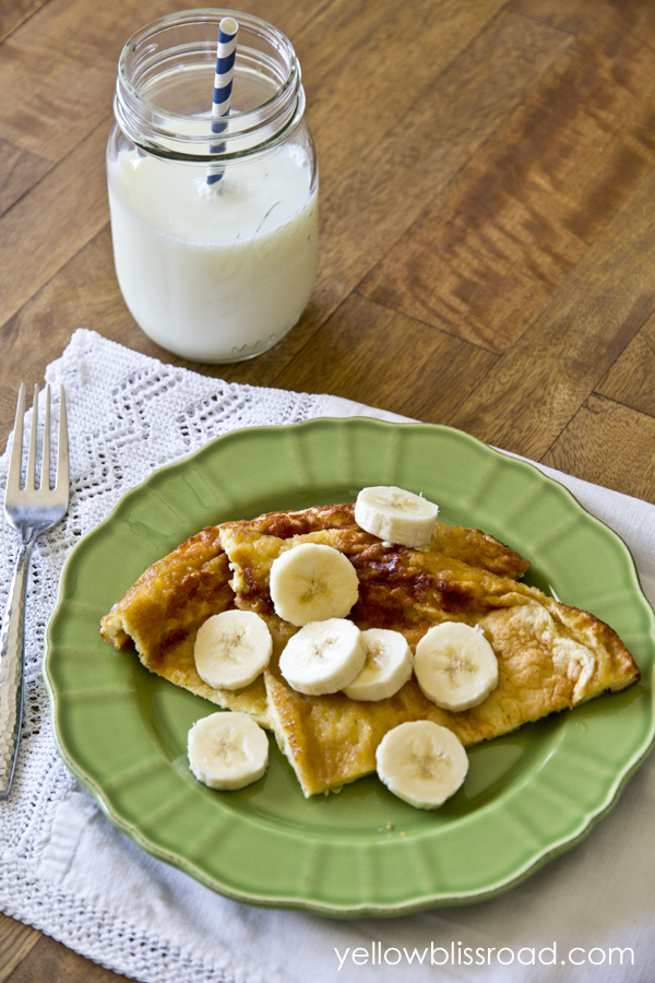 Easy Oven Pancake with Cinnamon and Brown Sugar Yellow Bliss Road