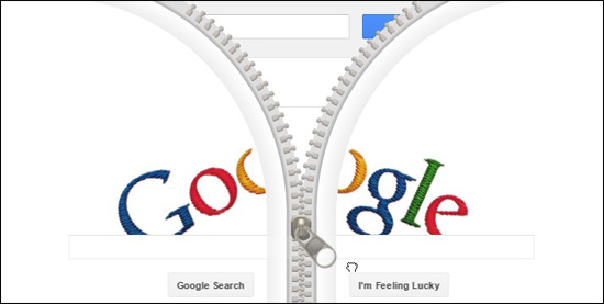 Google Doodle Zipper