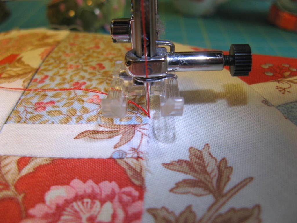 Stitching With 2 Strings Machine Blanket Stitch Applique