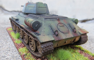 Plastic Soldier Company Soviet T-34 PSC 1/72 scale rear of tank