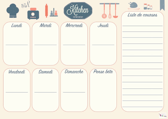 faire un menu pour la semaine faire un menu pour la semaine