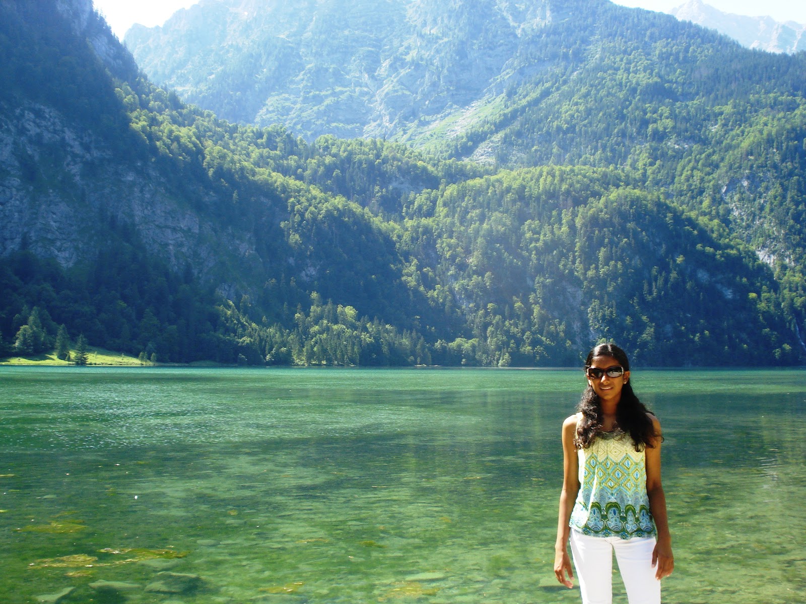 picturesque postcards Lake Konigssee and Lake Obersee, Germany