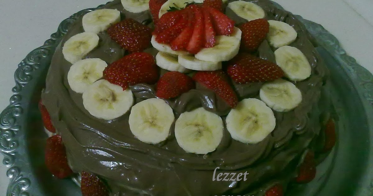 Çilekli Muzlu Pasta Lezzet sarayı
