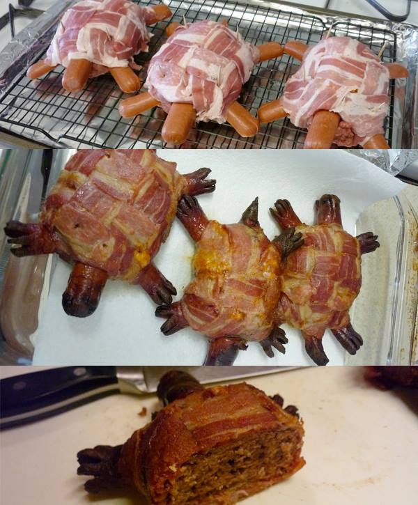 GOODIY Bacon Turtle Cheese Burgers