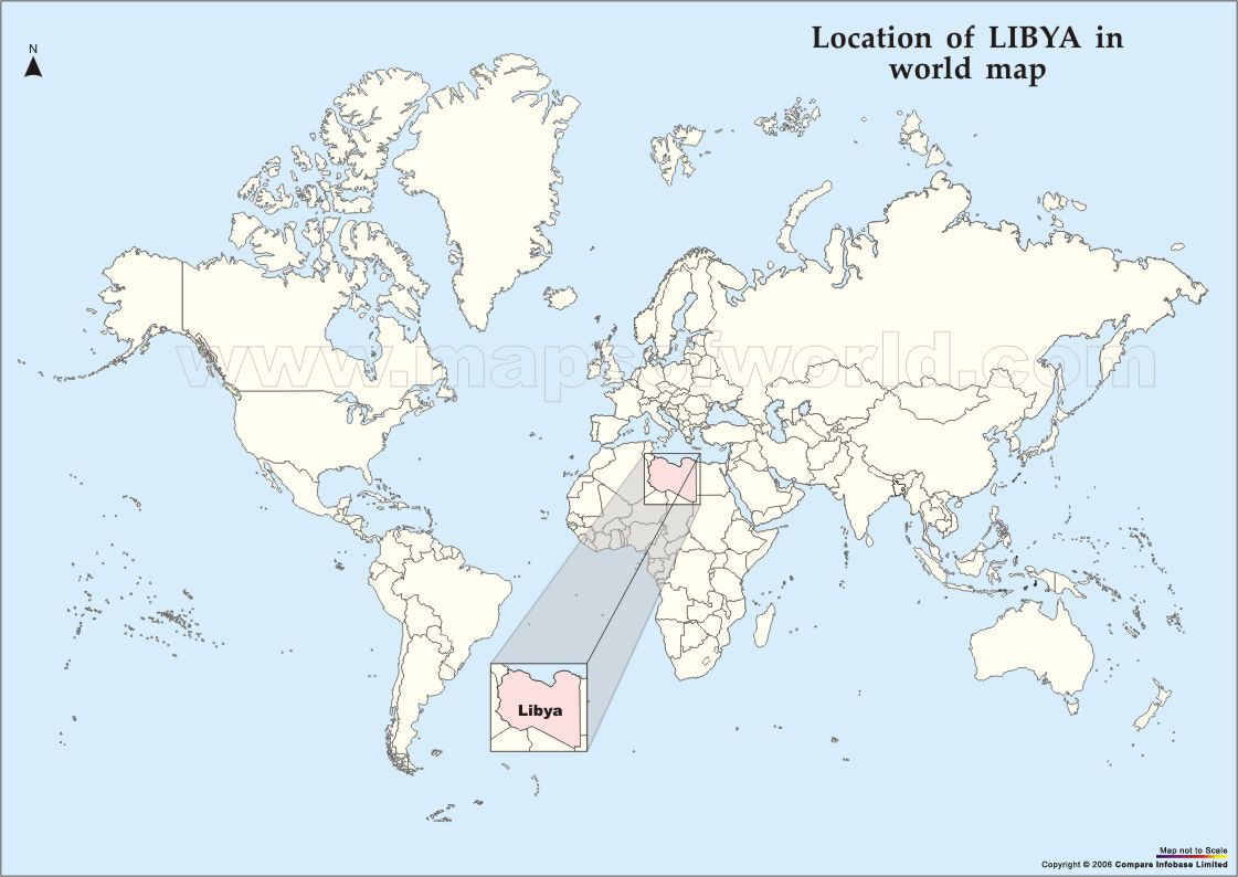 Map Libya