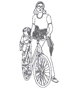WOMEN ON BICYCLE.DWG