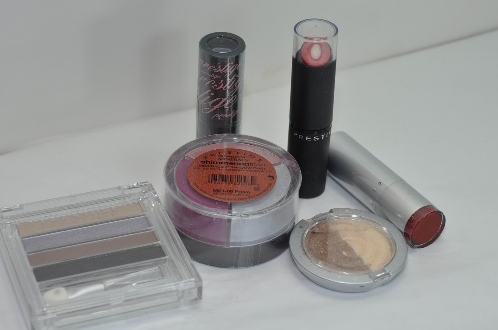 Prestige Cosmetics Eye Shadow Palette and Shadow Duo Swatches, Look, Review The Shades Of U