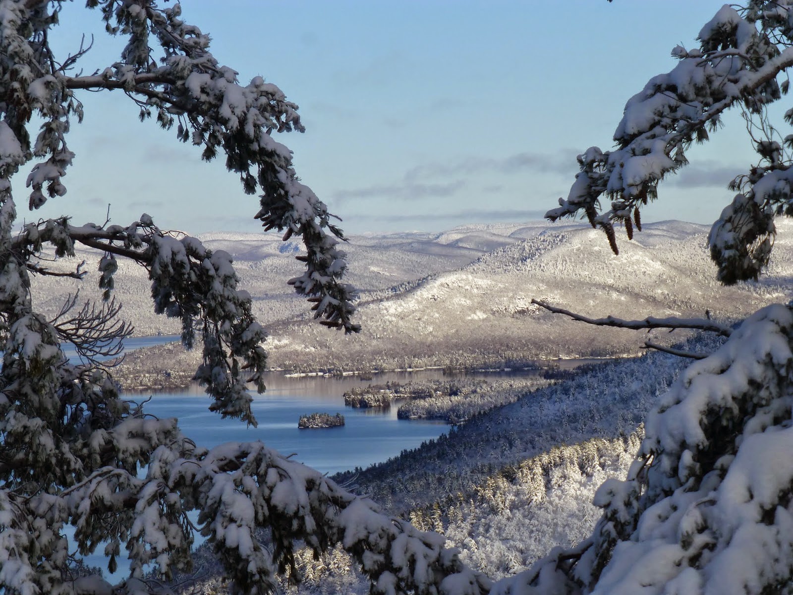 Off on Adventure Pilot Knob Mountain Lake Wild Forest 12/13/14