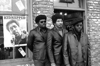 Big man Don Cox June Hilliard Outside the national black panthers headquaters