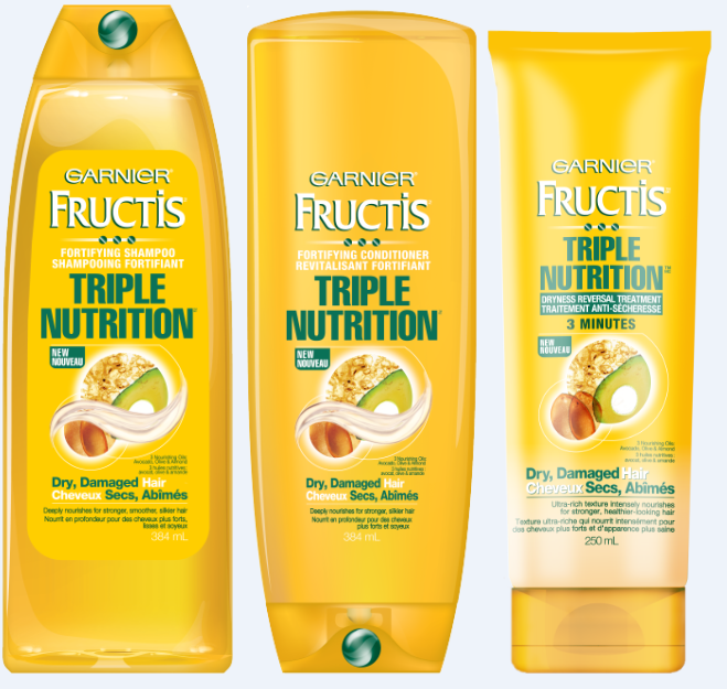 Garnier Fructis Triple Nutrition collection is now new and improved