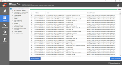 Reparar registro con Ccleaner Reparar registro con Ccleaner