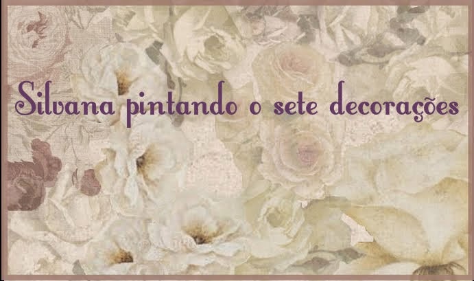 Silvana pintando o sete Decorações.