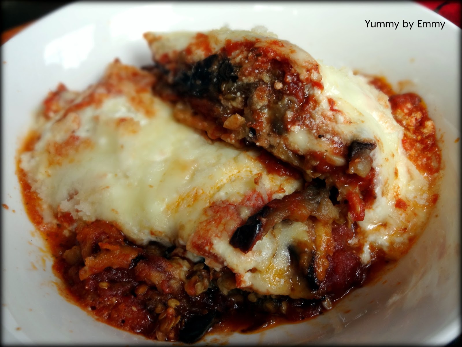 Yummy by Emmy Roasted Eggplant Parmigiana
