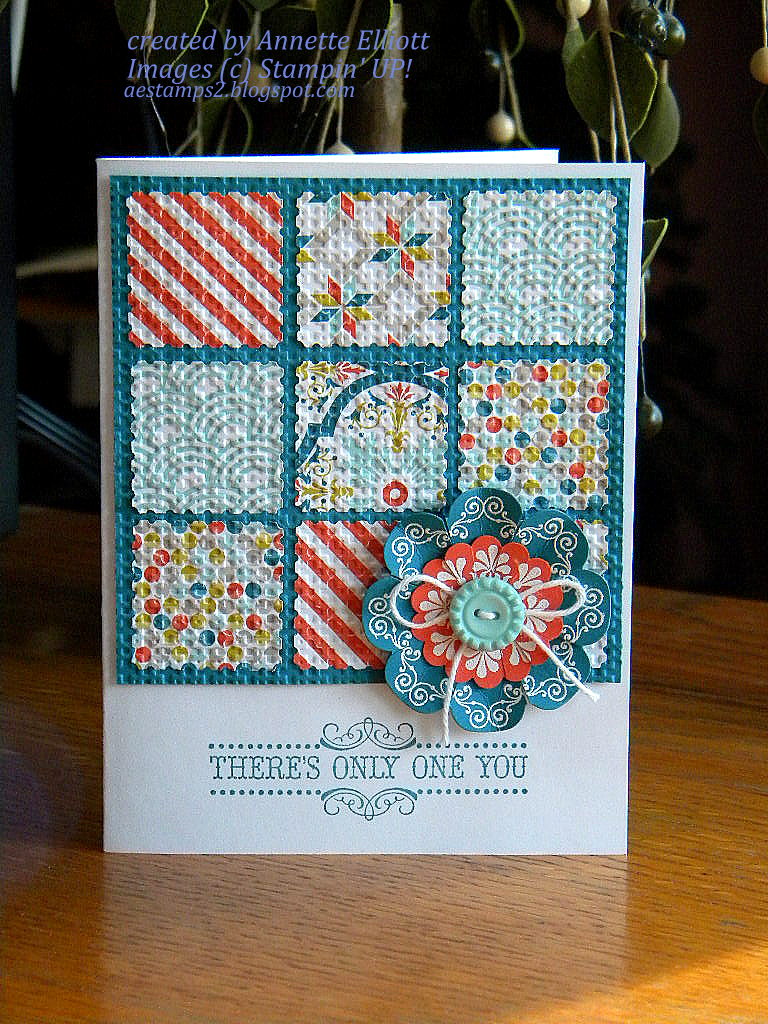 AEstamps a Latte... Quilt card