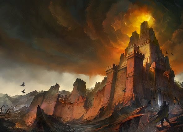 Cenários e paisagens de fantasia nas ilustrações de Flavio Bolla Flavio Bolla deviantart ilustrações fantasia cenários paisagens