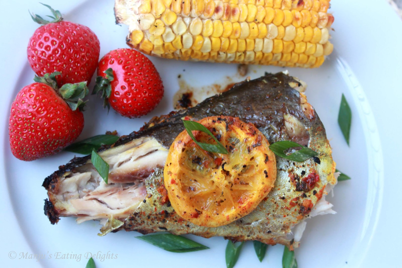 Mackerel on the grill Mackerel on the grill