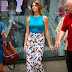 Ashley Greene makes for a dizzying sight in flashy trousers and tight blue top for talk show appearance 