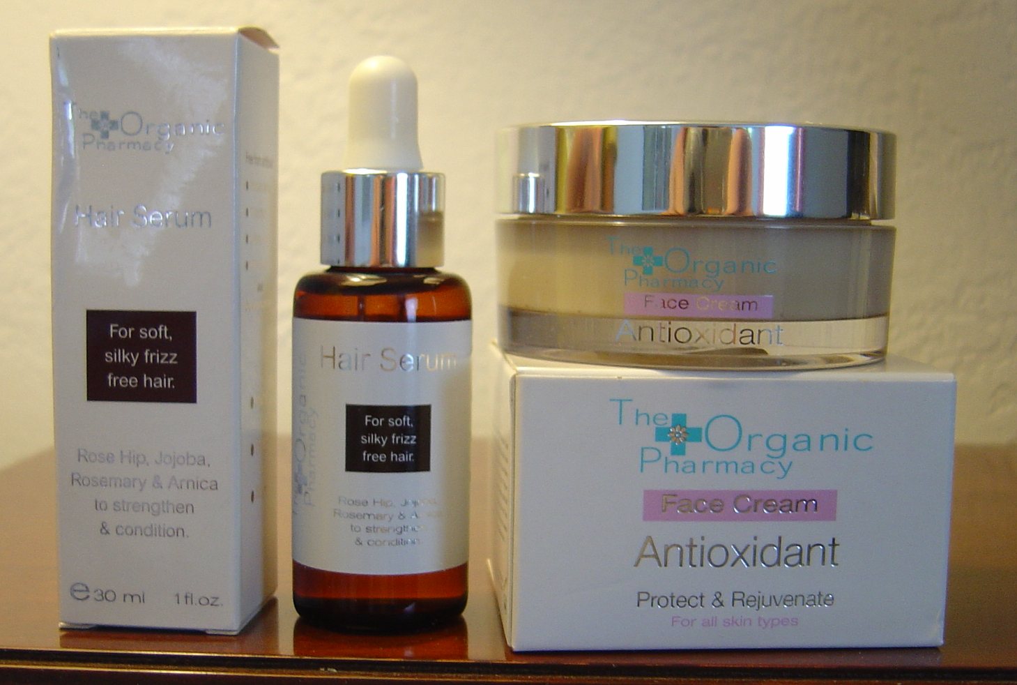 Nuts 4 Stuff The Organic Pharmacy Antioxidant Face Cream & Hair Serum