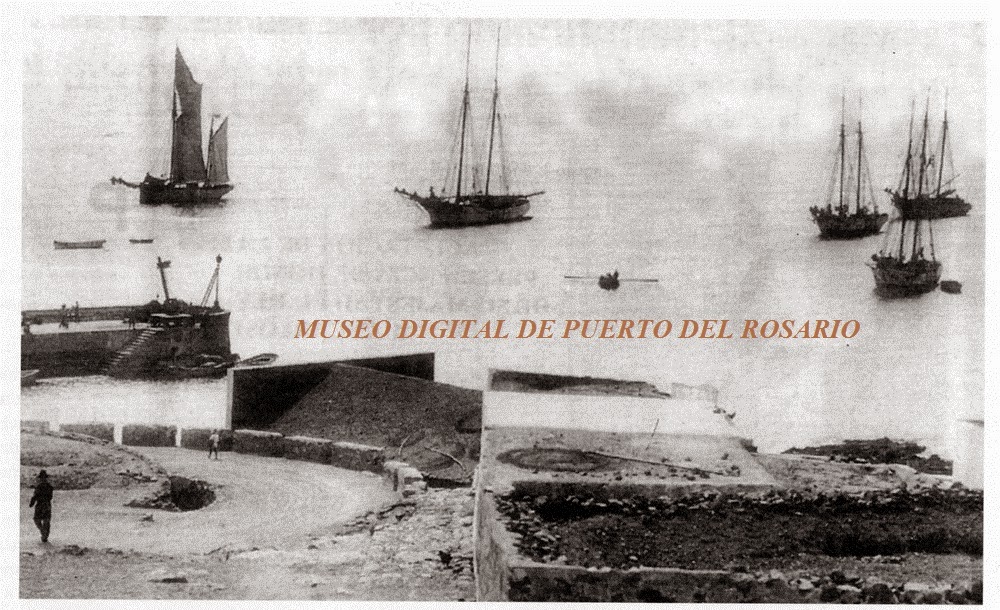 Una vista de la bahía de Puerto del Rosario