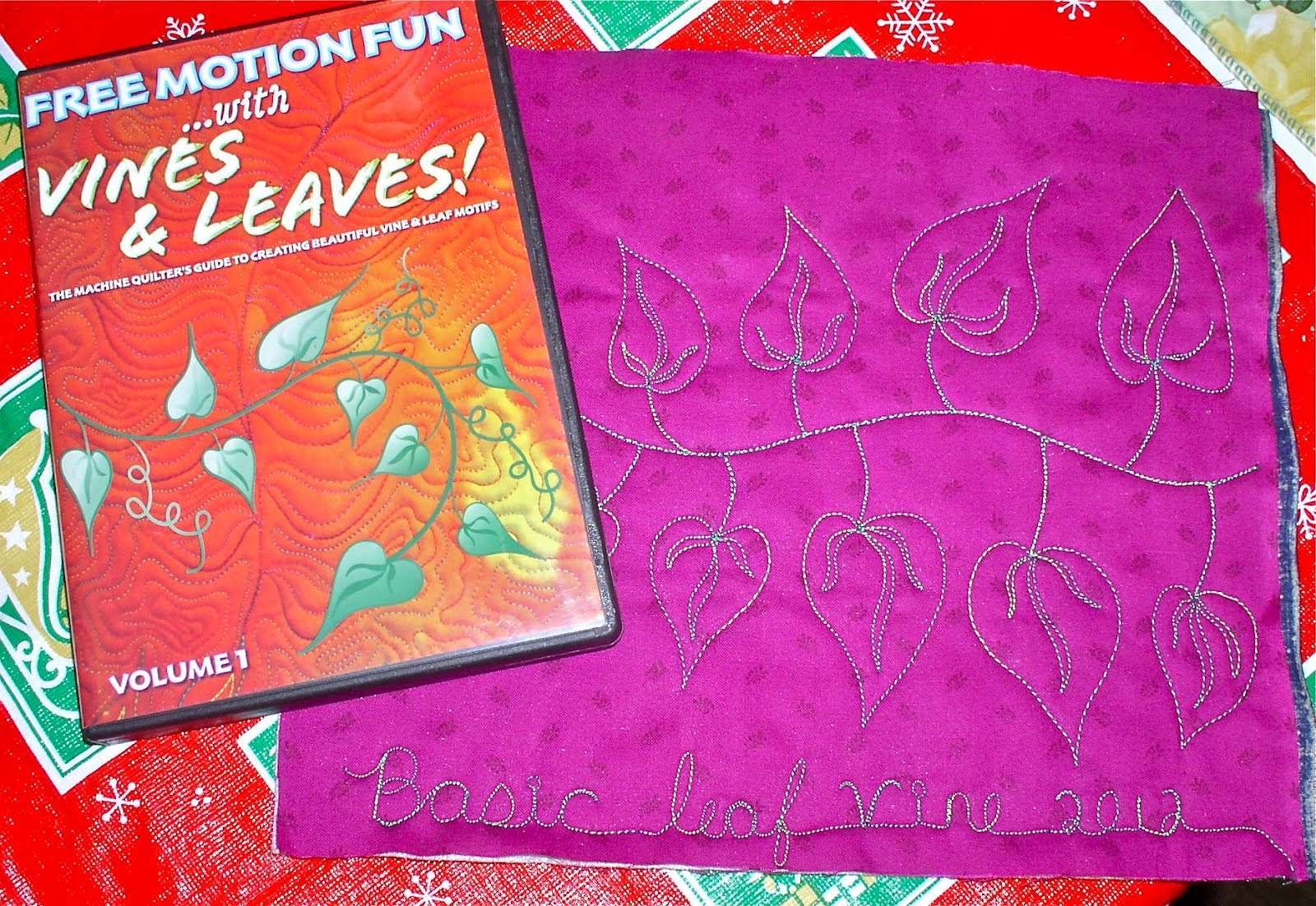 The Harlan Valley Quilters Free Motion Quilting.....Class