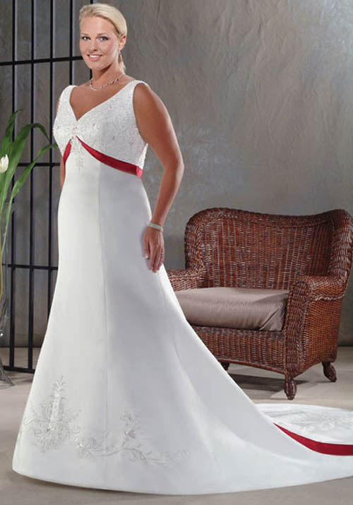Plus Size Wedding Dresses With Color