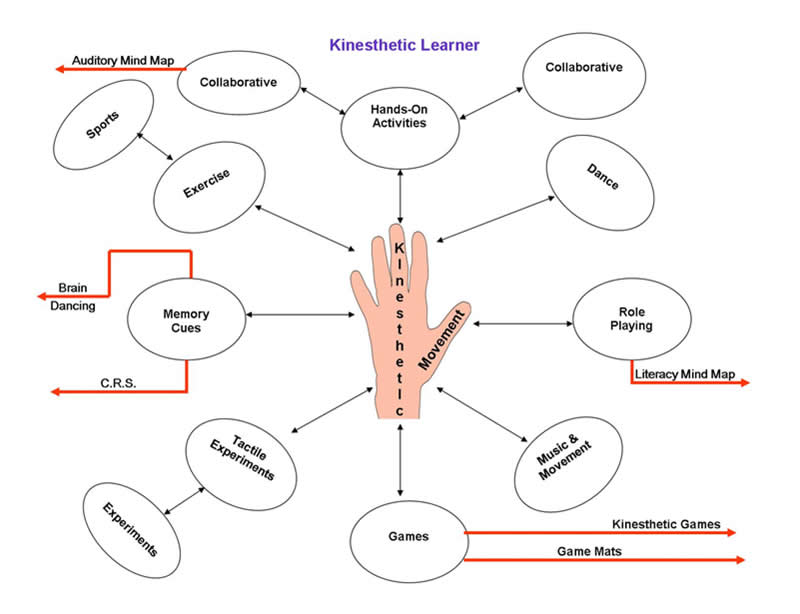 kinesthetic learner Kinesthetic modality - the kinesthetic learner learns by doing, direct involvement often fidgets or finds reasons to move is not very attentive to visual or auditory presentations. kinesthetic learner Kinesthetic modality - the kinesthetic learner learns by doing, direct involvement often fidgets or finds reasons to move is not very attentive to visual or auditory presentations.