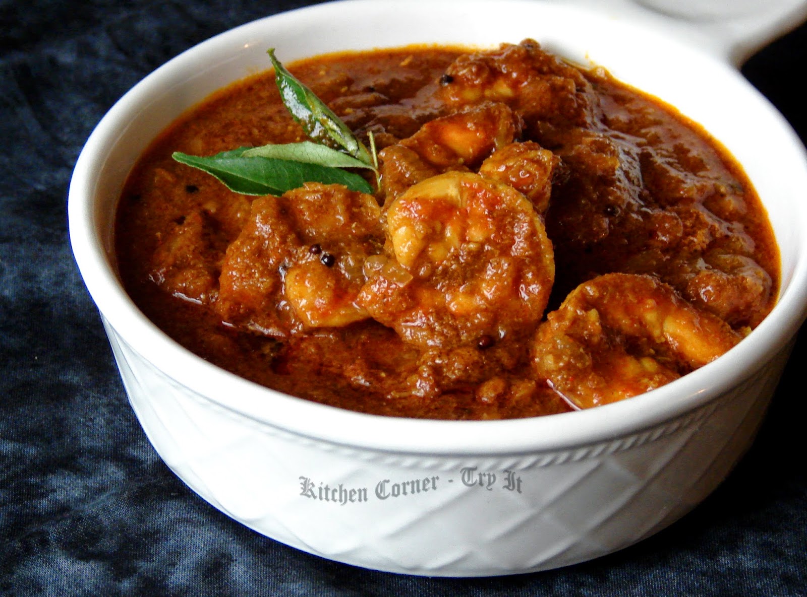 Chemmeen Theeyal Prawns in Roasted Coconut Gravy