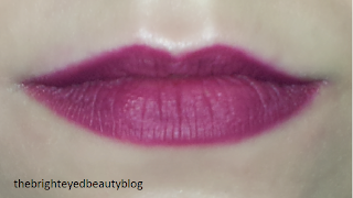 Lips filled in with Urban Decay 24/7 Glide-On Lip Pencil in Envious