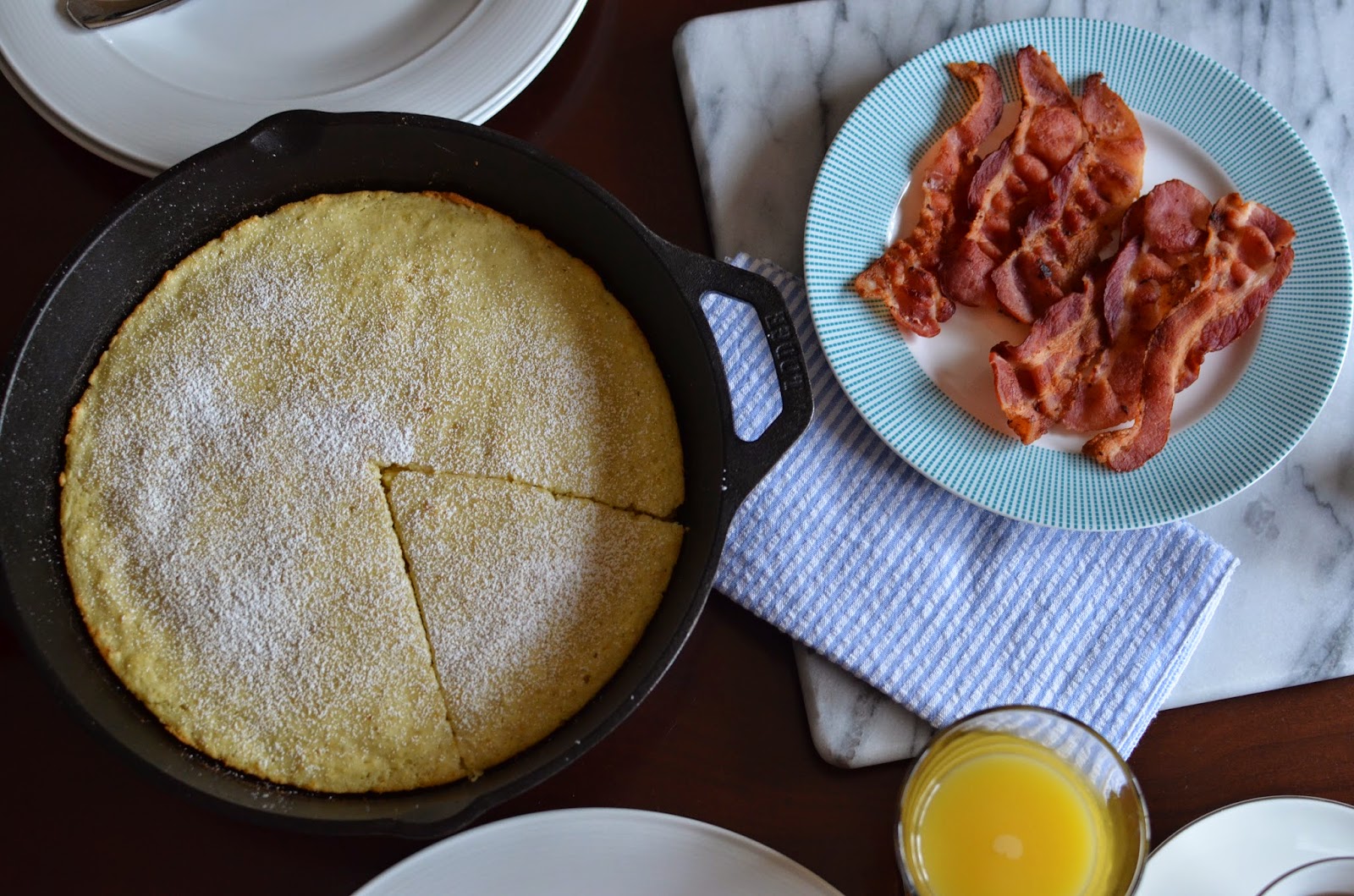 Playing with Flour One big ovenbaked skillet pancake