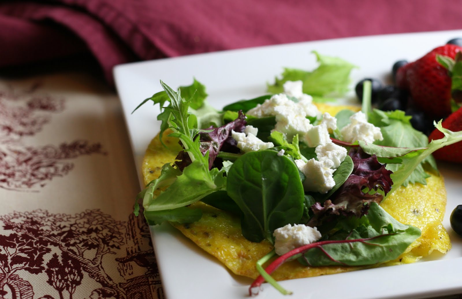 Open Faced Omelette with Fresh Goat Cheese Coastal Cooking