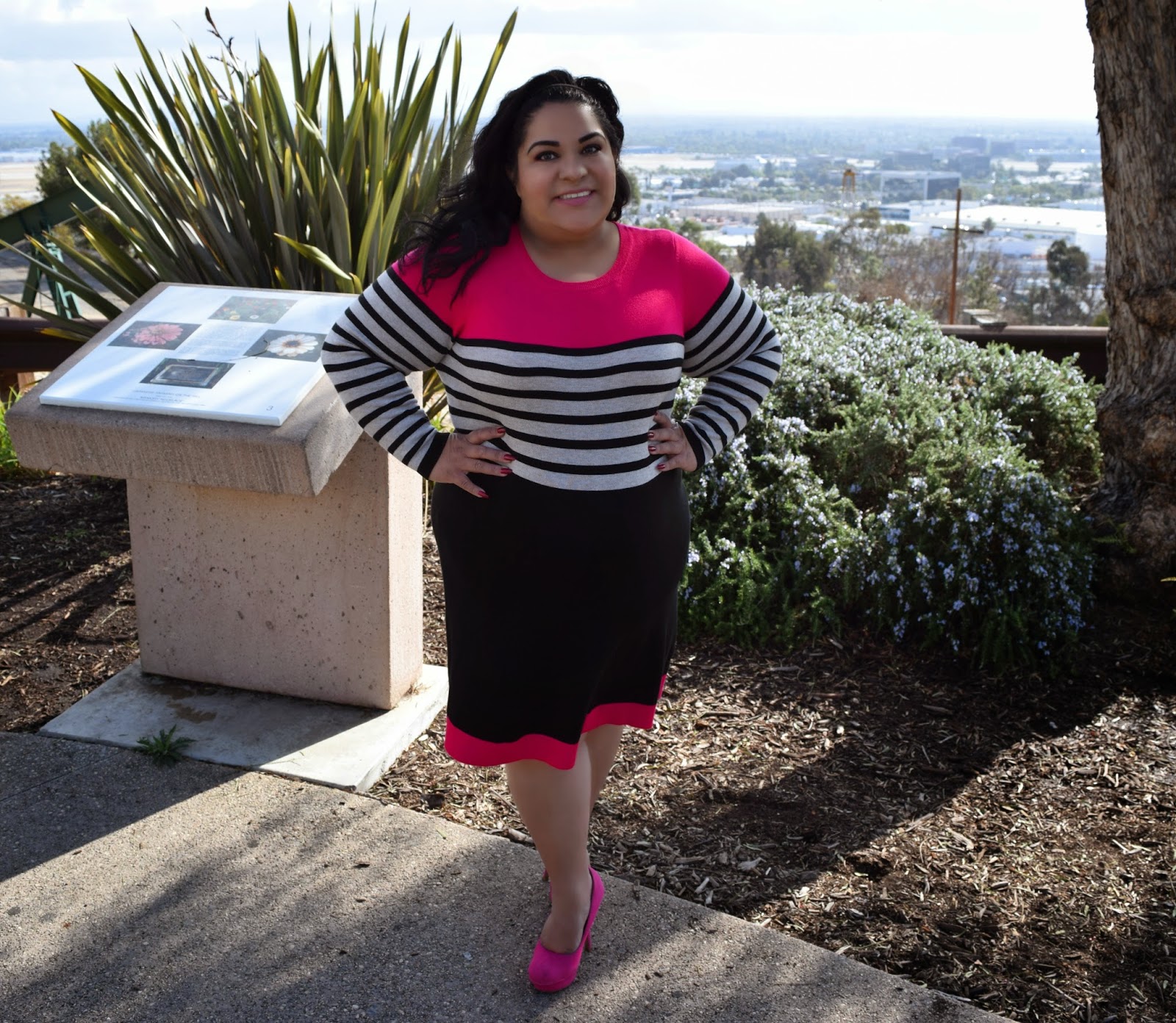 eliza j stripe sweater dress