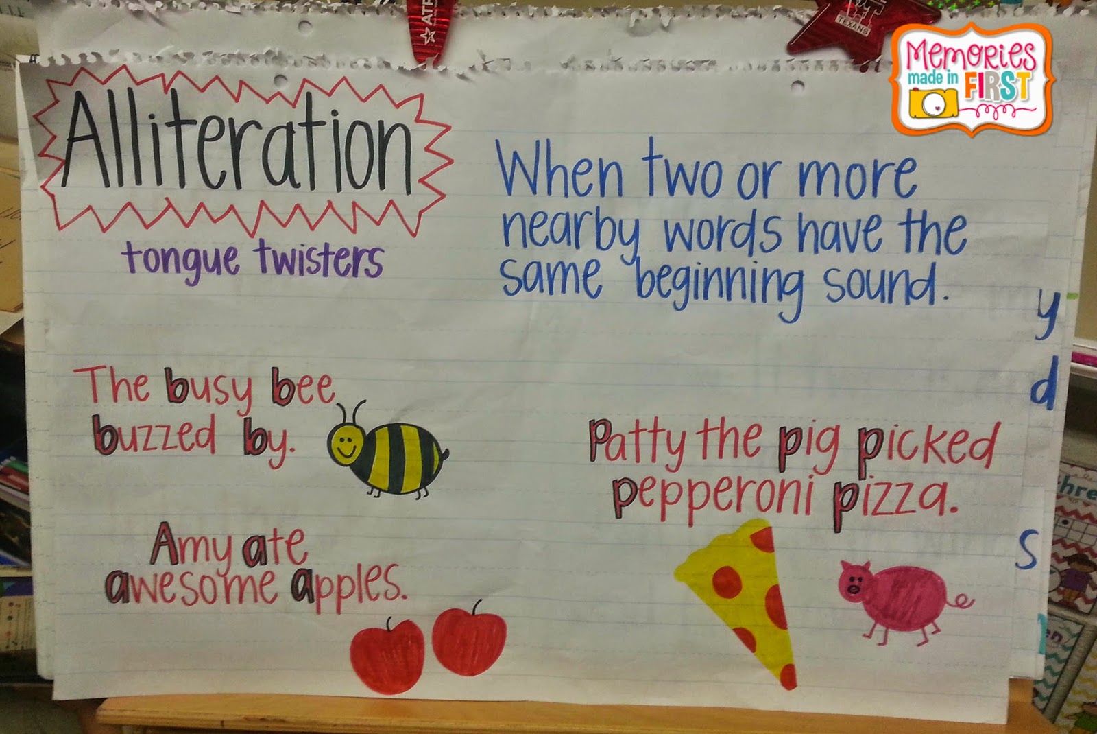 Alliteration Anchor Chart