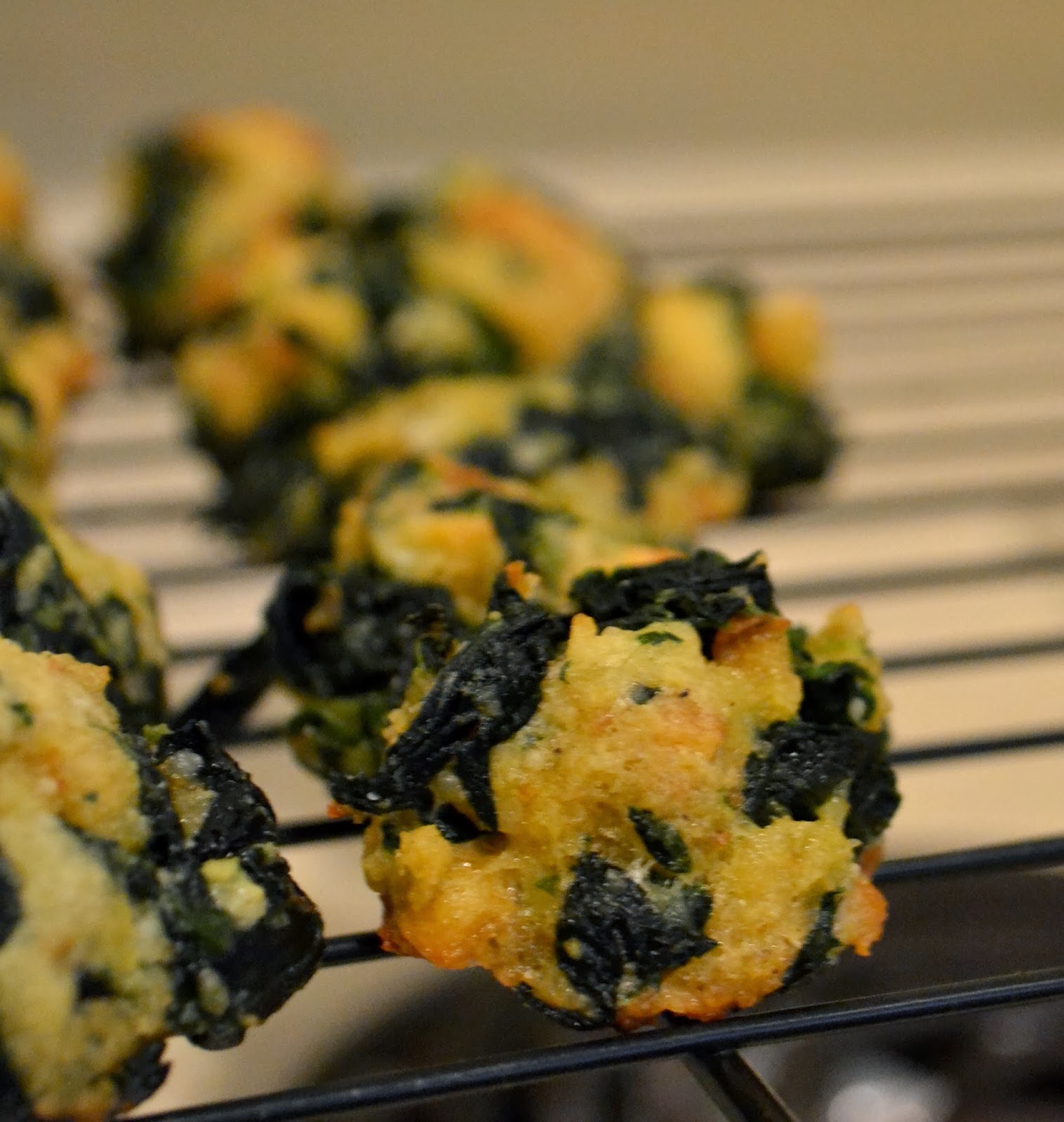Simple Savory & Satisfying Spinach Balls with a Spicy Tomato Dipping Sauce