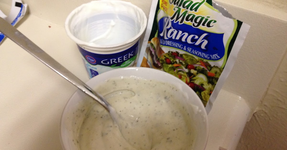 It's Me, Just Gluten Free! Plain Greek Yogurt + Ranch Seasoning Packet