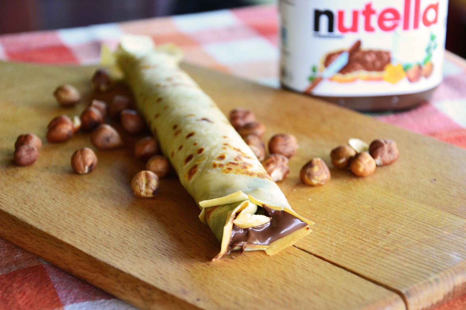 Nutella stuffed Crepes
