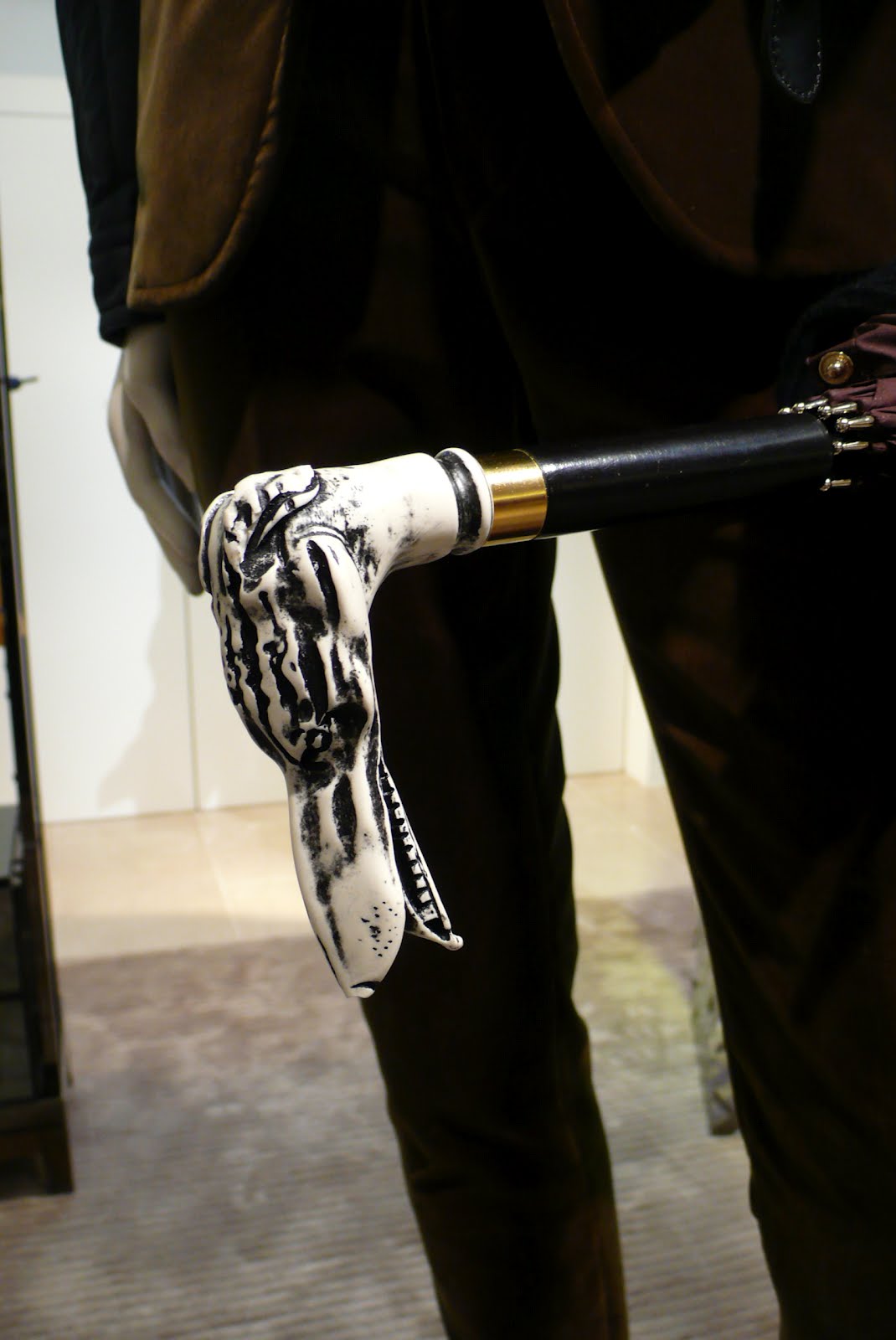 00O00 London Menswear Blog Burberry Prorsum Fall Winter 2012 accessories umbrella and shoes