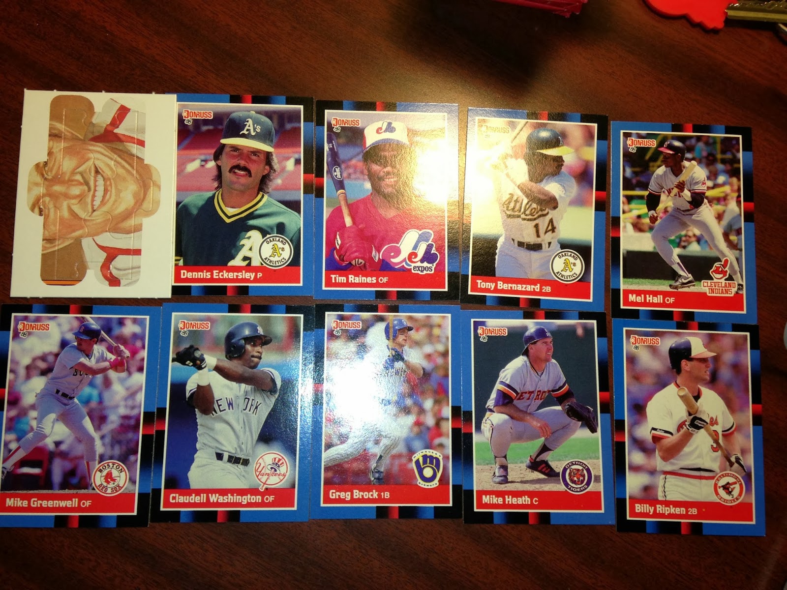 Cleveland Baseball Cards Tribecards from Jonesboro, Arkansas Gold in