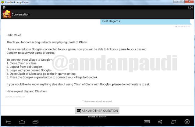 how to change email clash of clans