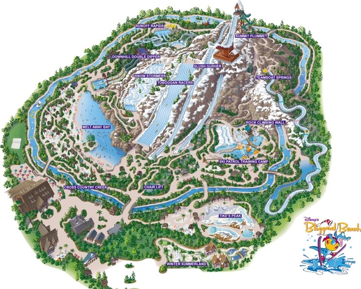Florida Disneyland Water Parks Maps Top 7 Seven Us