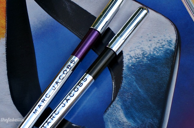 Marc Jacobs Highliner Gel Crayon (Plum)age and O(vert), Review, Swatch, FOTD, best high-end eyeliner