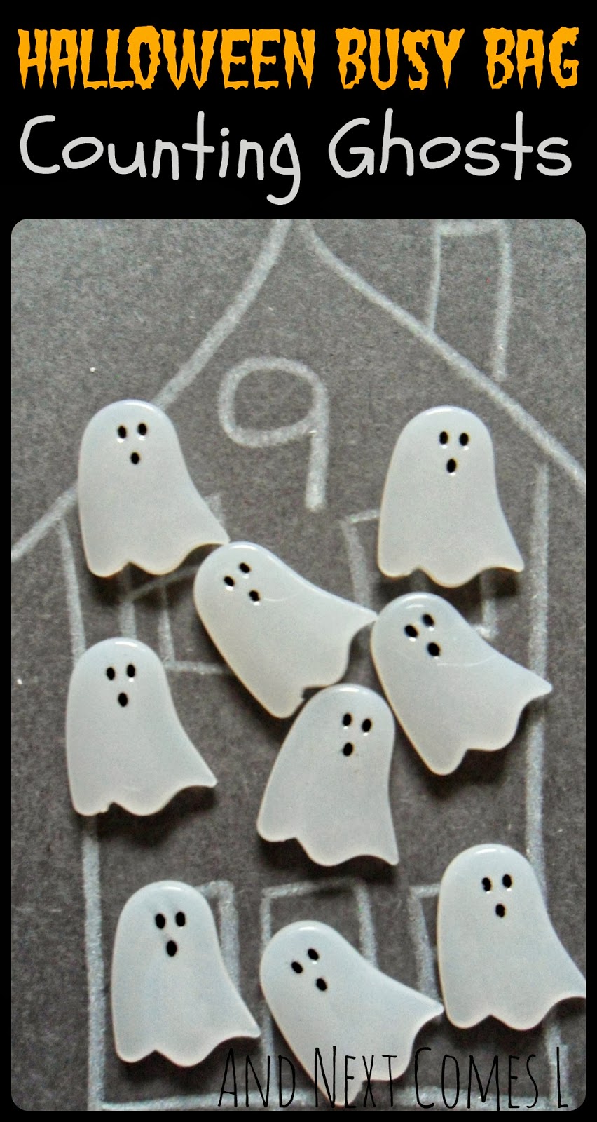 Halloween Busy Bag Counting Ghosts And Next Comes L