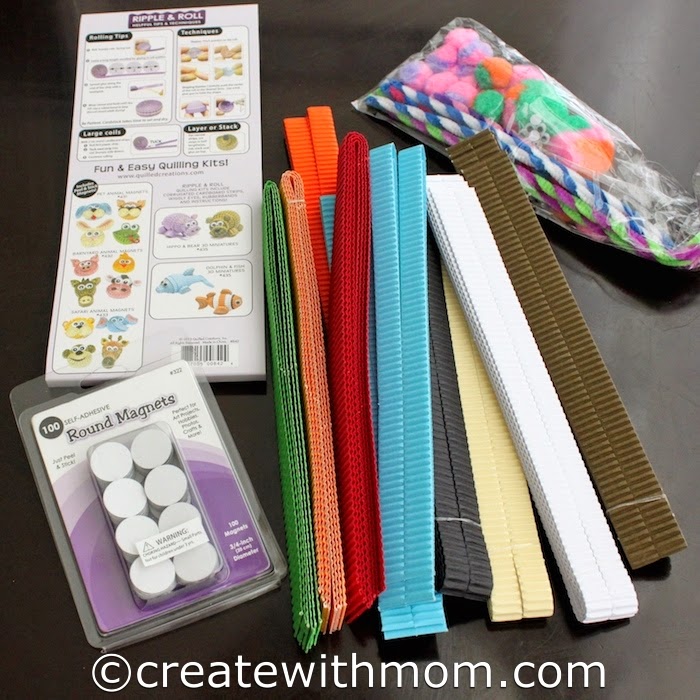 Create With Mom Quilled with Corrugated Cardboard Strips